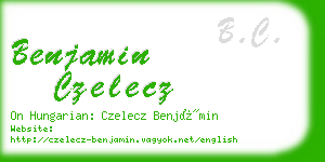 benjamin czelecz business card
